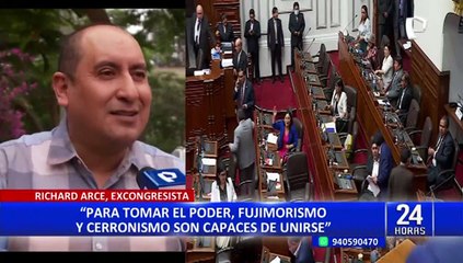 Richard Arce sobre Perú Libre y Fuerza Popular: "Son capaces de unirse por el poder"