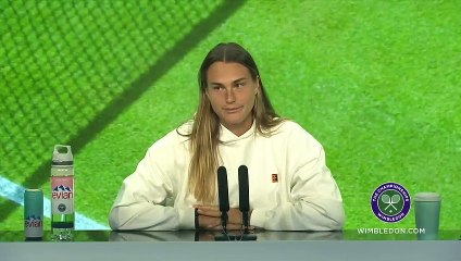 Wimbledon 2023 - Aryna Sabalenka : "Je ne suis pas là pour parler de politique, merci !"