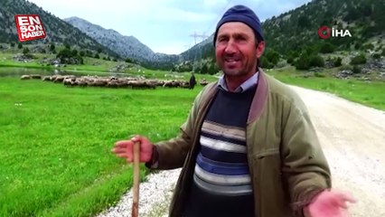 Konya'da Gölcük yaylasında 6 yaşından beri hayvancılık yapıyor