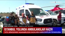 İstanbul yolunda ambulanslar hazır: Haber Global ekibi ambulans helikopterde