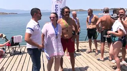 Foça'da Rally Yüzme Etkinliği