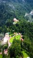 Beautiful shogran valley view from drone camera (Pakistan)