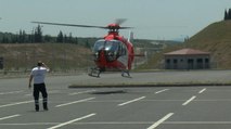 Trafik kazalarına ambulans helikopterli önlem