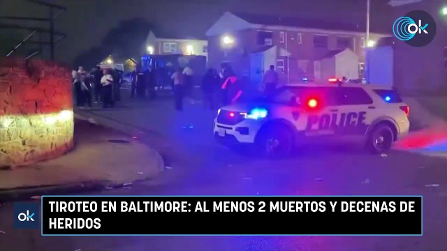 Tiroteo en Baltimore al menos 2 muertos y decenas de heridos