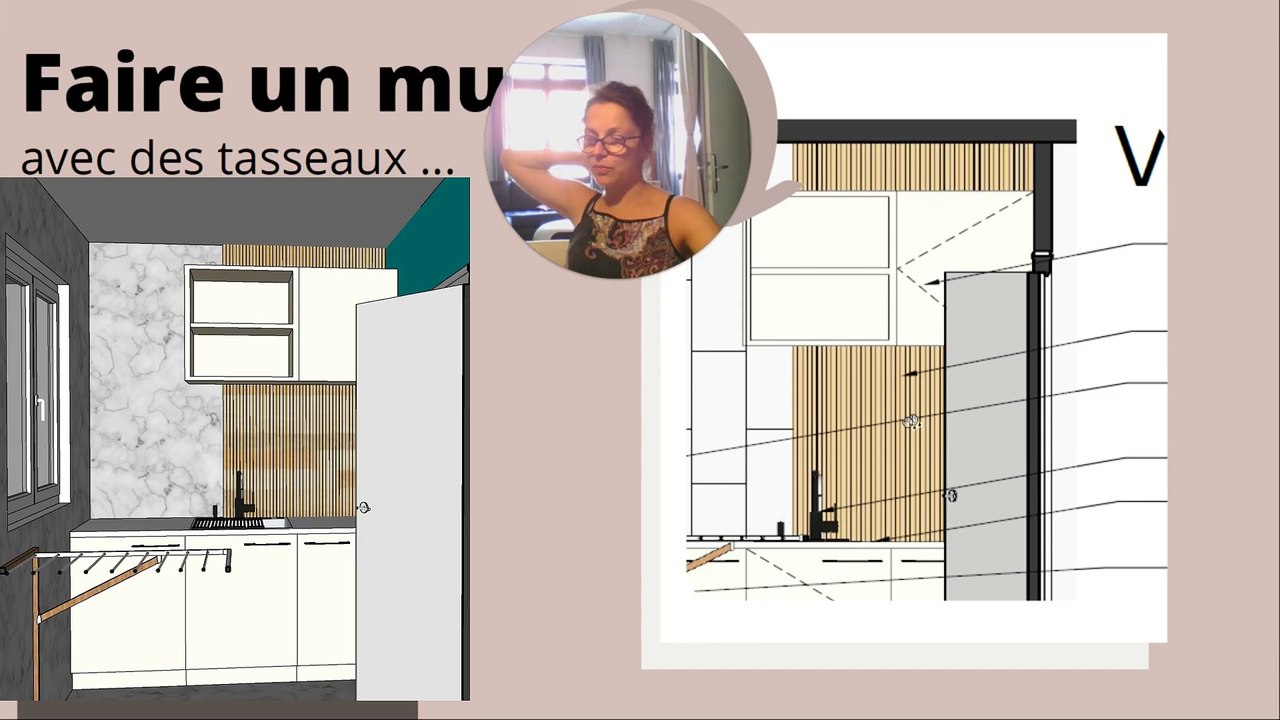 Faire un mur en tasseaux en bois pour une déco effet tasseaux bois