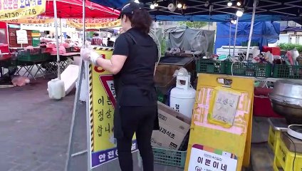 돼지부속 Only $7 all you can eat! Amazing Grilled Pork Unlimited Refills on a 5m Large Iron Plate