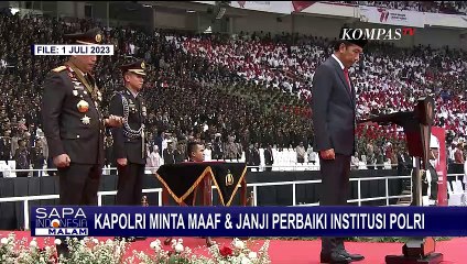 Di HUT Bhayangkara Kapolri Minta Maaf atas Perbuatan yang Sakiti Hati Masyarakat
