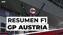 Verstappen venció en la casa de Red Bull. Leclerc fue segundo y Pérez tercero. Sainz acabó cuarto y Alonso sexto.