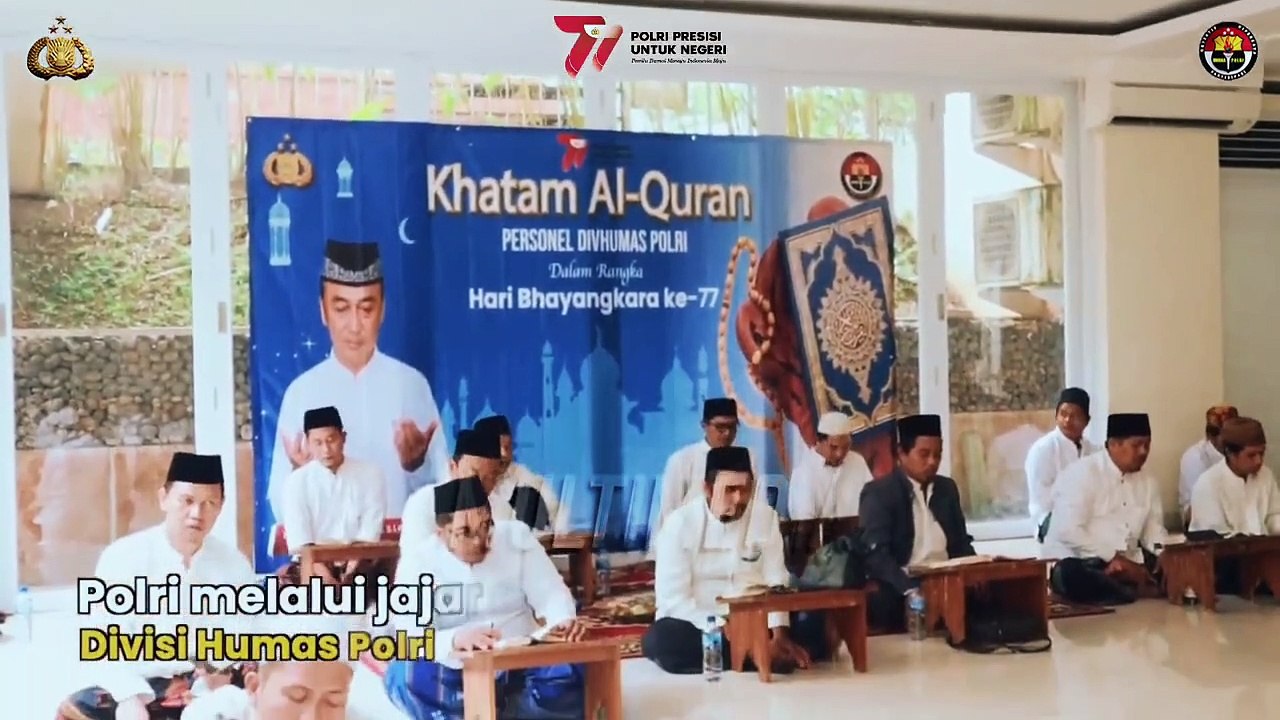 Polri Gelar Khataman Quran 77x Peringati Hari Bhayangkara Ke - 77