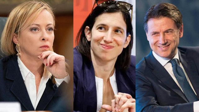 Sondaggi politici,il Pd di Elly Schlein crolla e il M5s si riavvicina FdI è dieci punti sopra tutti