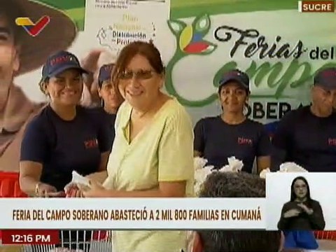 Feria del Campo Soberano favorece a familias de 14 comunidades en el estado Sucre