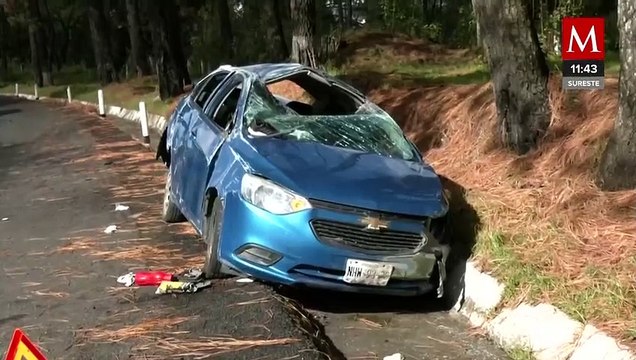 Carambola en la autopista México-Cuernavaca deja como saldo a una mujer sin vida
