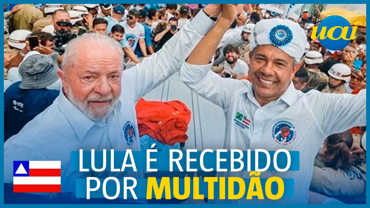 Multidão recebe Lula na Bahia em comemoração da Independência - Vídeo ...