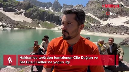 20 bin yıllık buzulları görmek için geldiler! Burası Hakkari