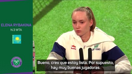 Rybakina: "Con cada partido me sentiré mejor"
