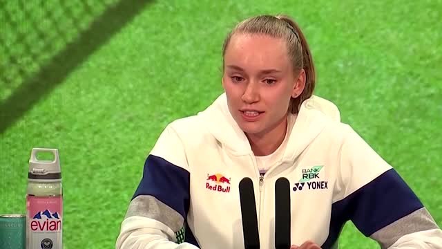 Wimbledon - Rybakina : Je ne ressens pas beaucoup de pression