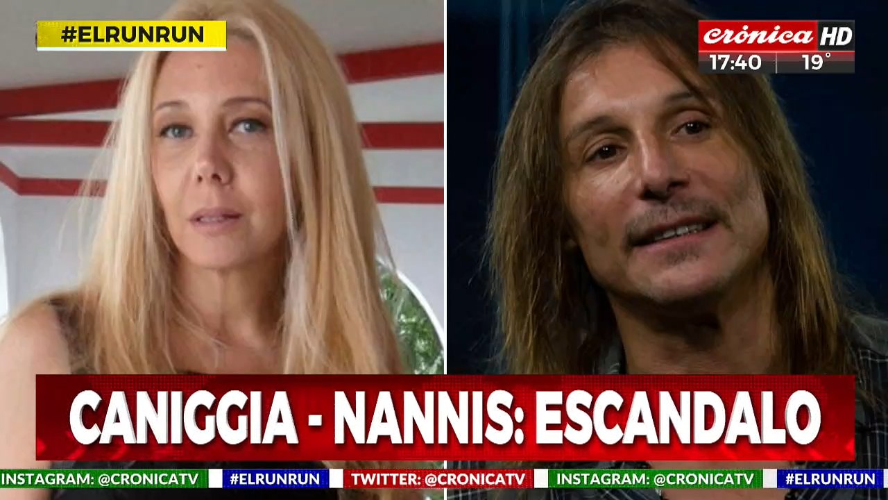 La Justicia intimó a Caniggia a presentarse y Mariana Nannis lo quiere preso