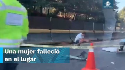 Carambola provoca caos en la carretera México - Cuernavaca