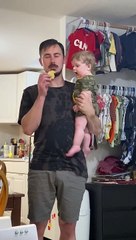 Trying To Eat Dad's Snacks