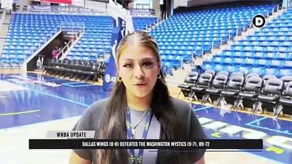 The Dallas Wings (8-8) defeated the Washington Mystics (9-7), 89-72