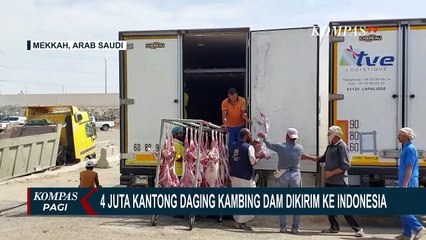 Untuk Transparansi, 4 Juta Kantong Daging Kambing Kurban dan Dam Jemaah Haji Dikirim ke indonesia
