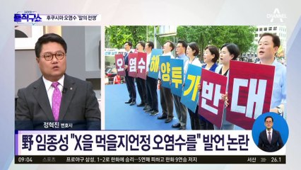 후쿠시마 오염수 ‘말의 전쟁’…임종성 “X을 먹을지언정”