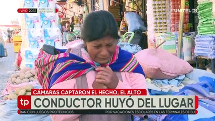 Niña de dos años falleció tras ser atropellada por una vagoneta en El Alto; el conductor se dio a la fuga