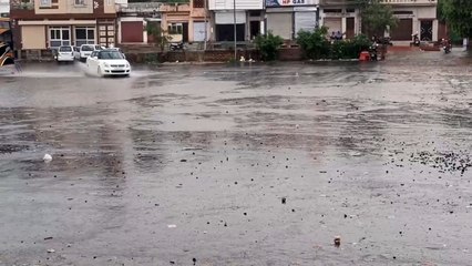 छोटीसादड़ी में झूमकर बरसे मेघ