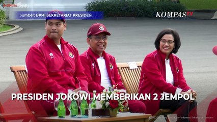 Jempol Jokowi Untuk Sri Mulyani Saat Singgung Bonus Atlet ASEAN Para Games 2023