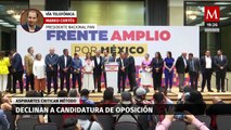 ¿Declinación por la candidatura presidencial de la oposición les causa preocupación?