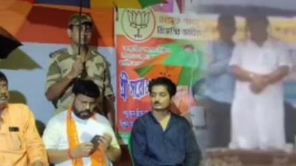 পশ্চিম বর্ধমান: &#039;ছাতা&#039; কাণ্ড! এবার ছত্রধর কেন্দ্রীয় বাহিনী, বিতর্কে বিজেপি বিধায়ক