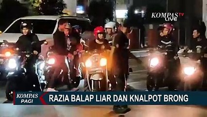 Скачать видео: Razia Balap Liar dan Knalpot, Ratusan Motor Disita Aparat Polrestabes Makassar