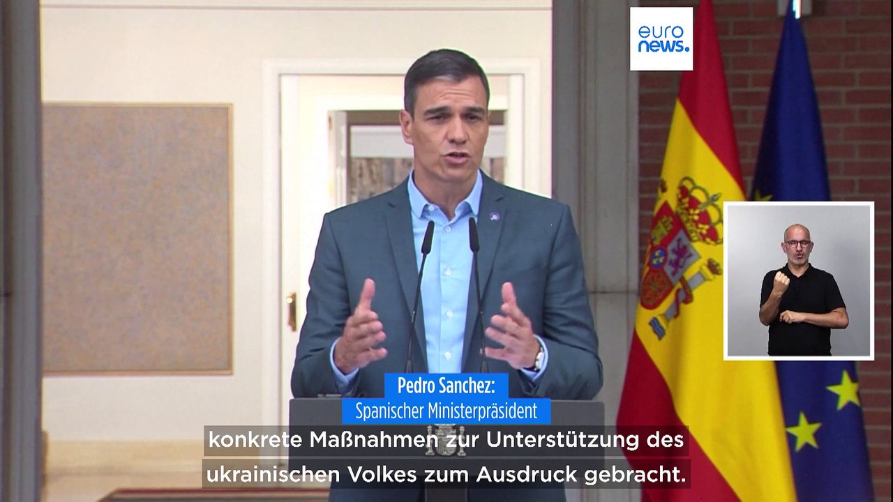 Spanien beginnt EU-Ratspräsidentschaft mit Reise nach Kiew