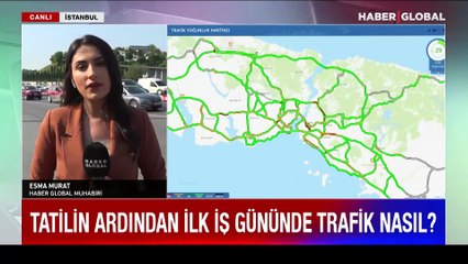 Tatilin ardından ilk iş gününde trafik nasıl?