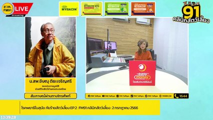 โรคพยาธิในสุนัข ภัยร้ายสัตว์เลี้ยง EP.2 : FM91 คลินิกสัตว์เลี้ยง : 2 กรกฎาคม 2566