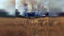 Gelibolu'da 1 hektar tarım arazisi yanarak kül oldu