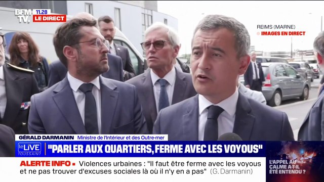La moyenne d'âge des gens que nous avons interpellé est de 17 ans déclare Gérald Darmanin