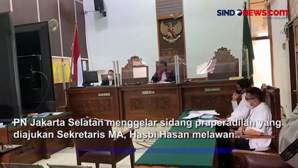 Sidang Praperadilan, Sekretaris MA Hasbi Hasan Minta Hakim Gugurkan Penetapan Tersangkanya