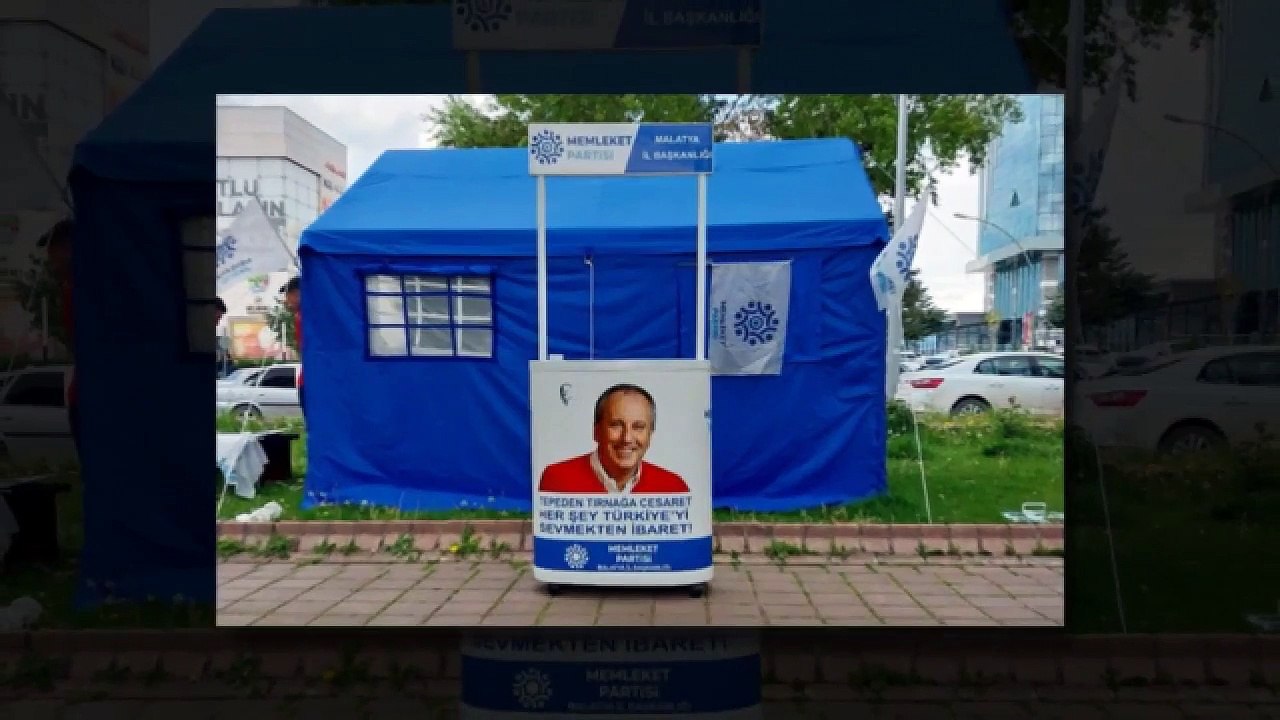 Das Zelt, das die Heimatpartei als Provinzpräsidentschaft Malatyas nutzte, wurde gestohlen
