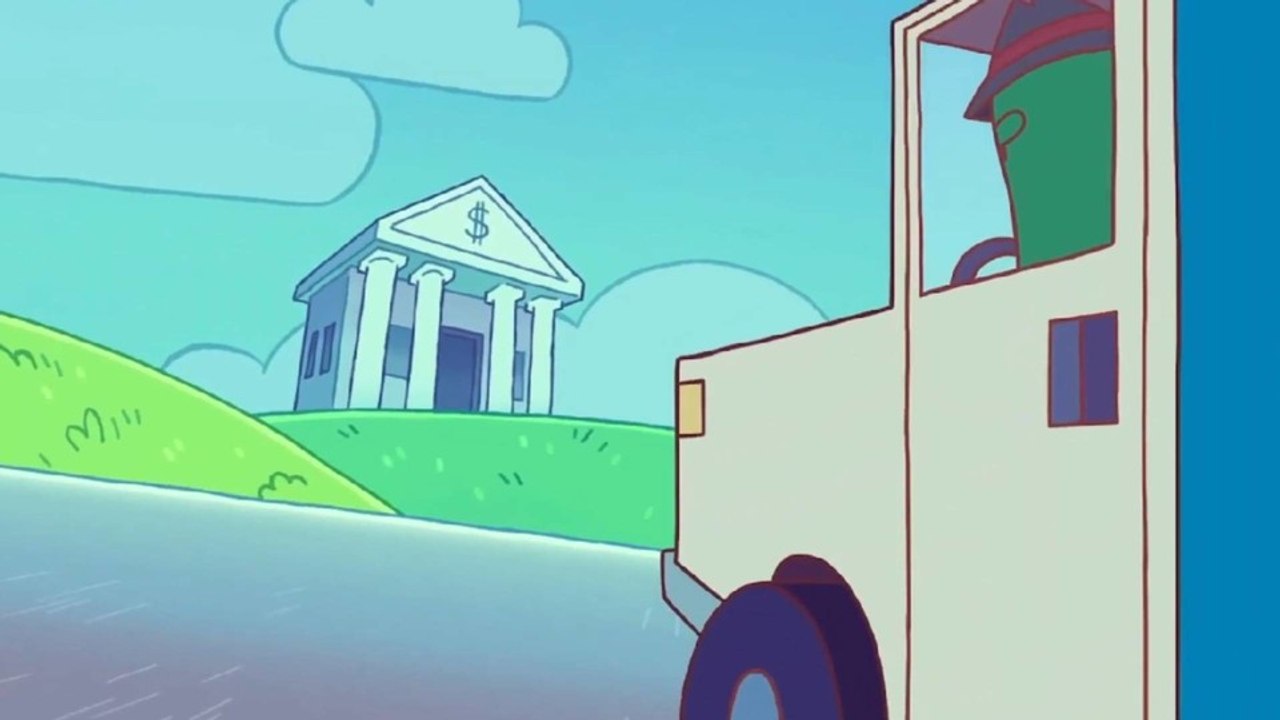 In diesem Spiel gehen eine Rübe und eine Kartoffel zur Bank - und schießen alles kurz und klein!