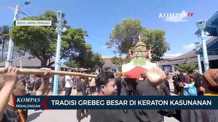 Download Video: Tradisi Grebeg Besar di Keraton Surakarta: Warga Rebutan Gunungan Makanan