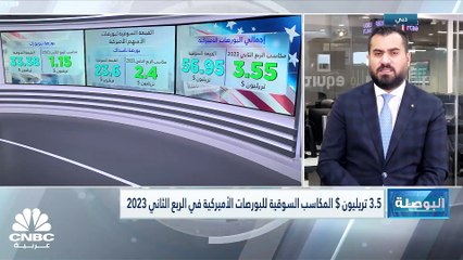 كم بلغت المكاسب السوقية للبورصات الأميركية في الربع الثاني 2023؟