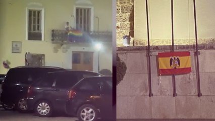 Video herunterladen: Arrancan la bandera LGTBI de un ayuntamiento valenciano.