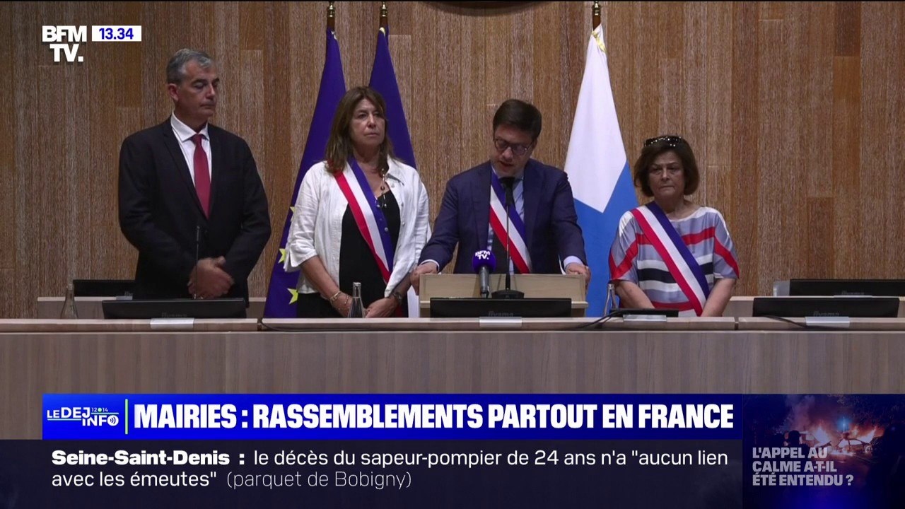 "Ceux qui sèment le désordre ne sont pas les défenseurs de la justice pour Nahel", selon Benoît Payan, maire de Marseille s'exprime sur les émeutes