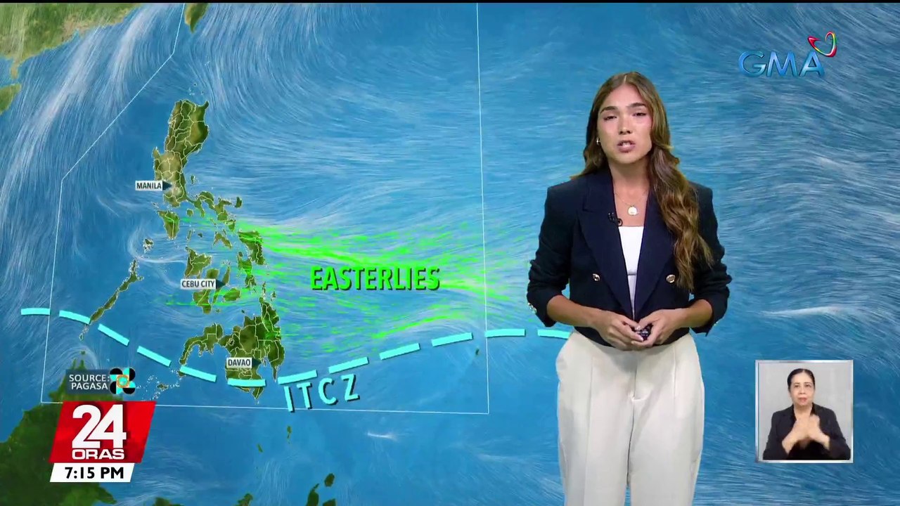 Hanging Habagat, hindi na nakaka-apekto sa bansa, pero ilang lugar uulanin dahil sa ITCZ, easterlies at thunderstorms — PAGASA | 24 Oras