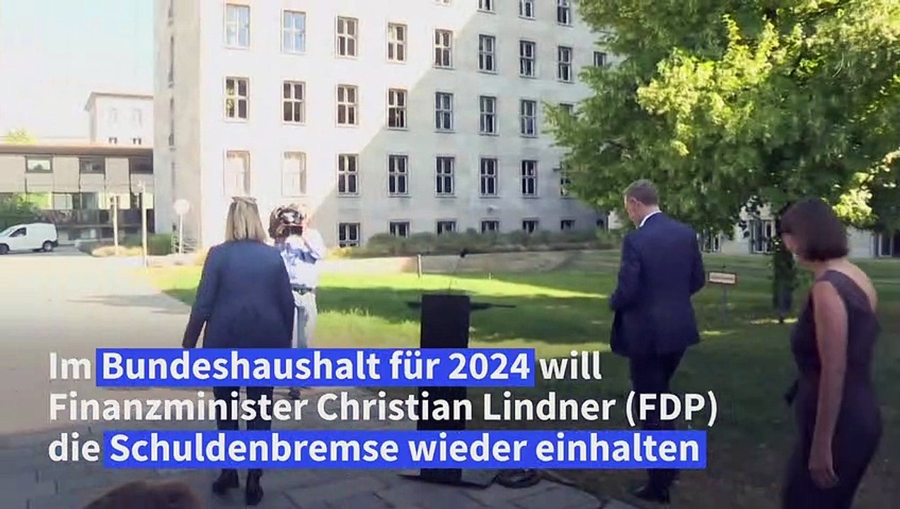 Bundeshaushalt: Lindner will Schuldenbremse 2024 einhalten
