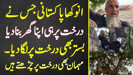 Anokha Pakistani Jis Ne Darakht Par Hi Apna Ghar Bana Liya - Mehman Bhi Darakht Par Chadhta Hai