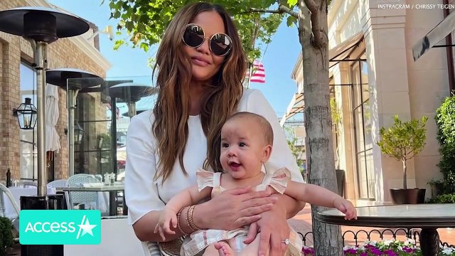 Chrissy Teigen Shares SWEET Video Of Luna Cuddling Baby Brother Wren