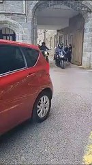 Tianna travels to her school prom on the back of a motorbike