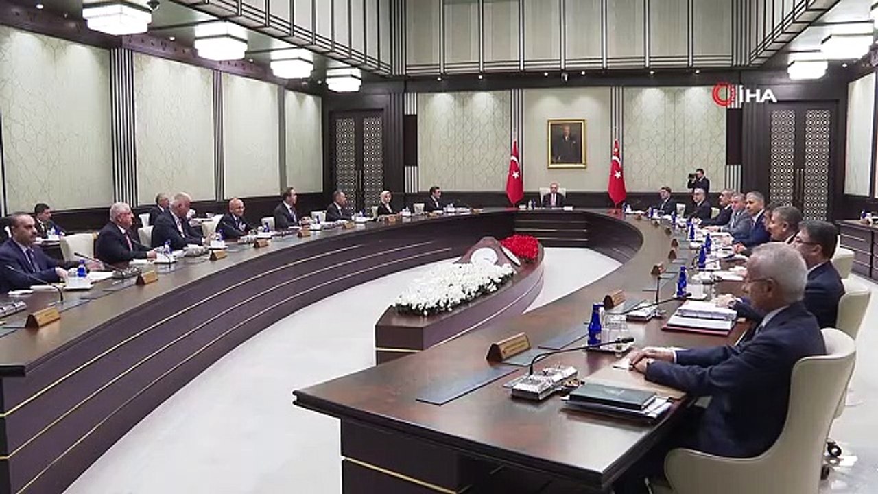 Cabinet présidentiel réuni sous la présidence du président Erdoğan